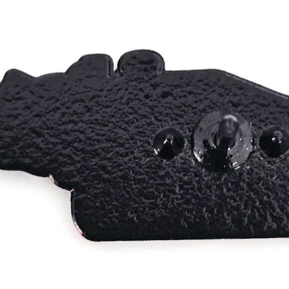 We Don’t Need Roads Enamel Pin, Retro Time Machine Car, Sci-Fi Collectible Badge - Picture 3 of 3